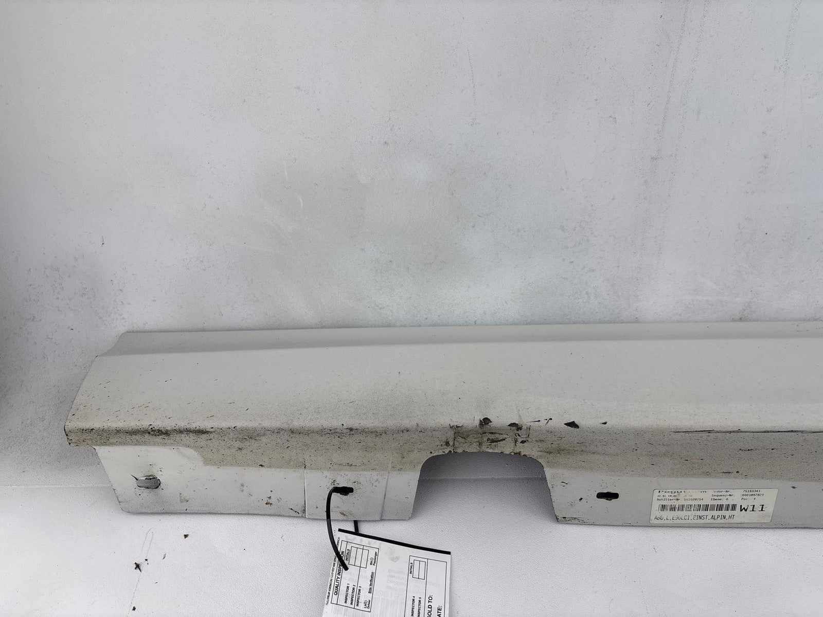 09-11 Bmw 328 335 E90 E91 Left Driver Side Skirt Rocker Panel Cover White Oem