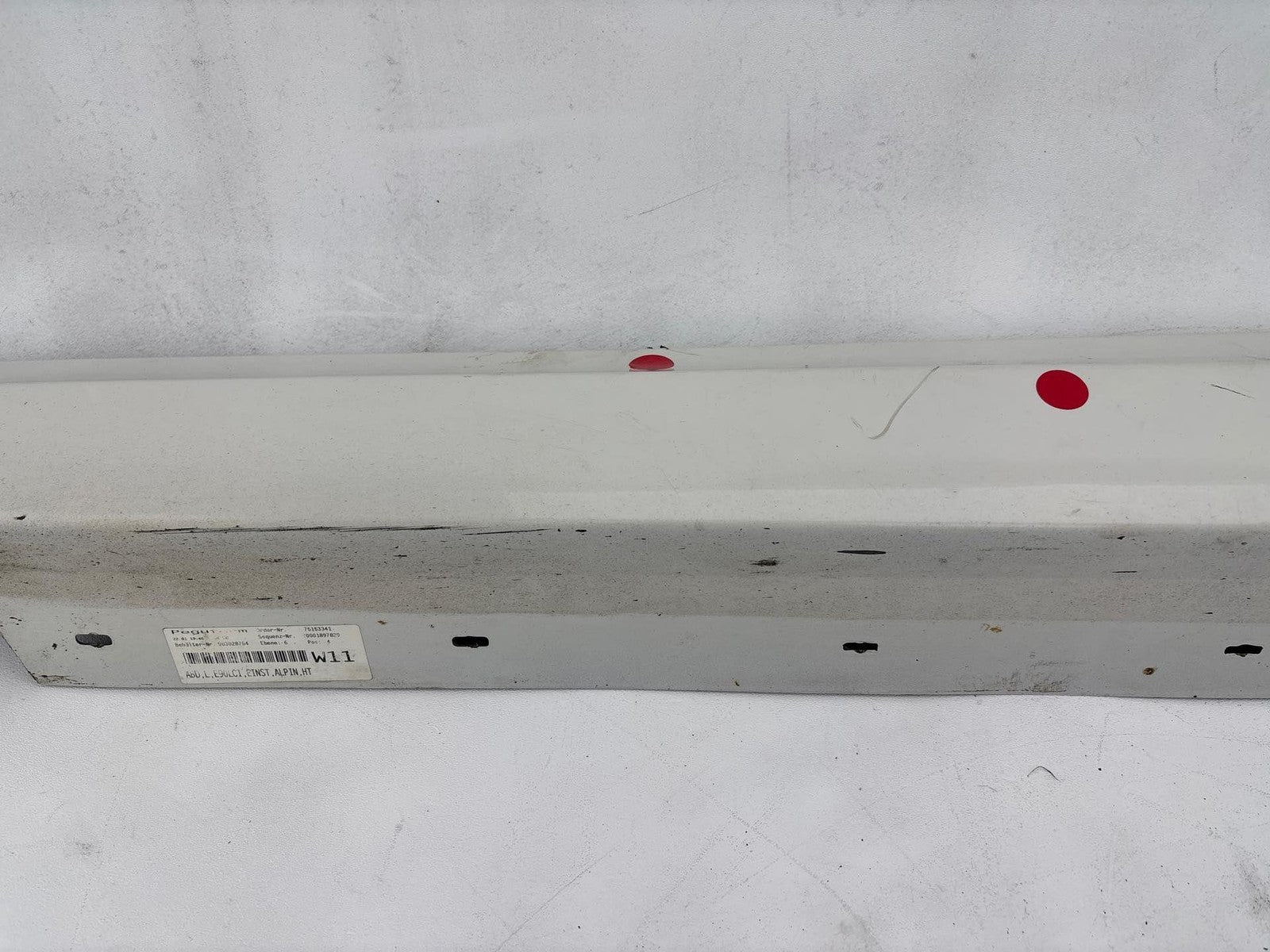 09-11 Bmw 328 335 E90 E91 Left Driver Side Skirt Rocker Panel Cover White Oem