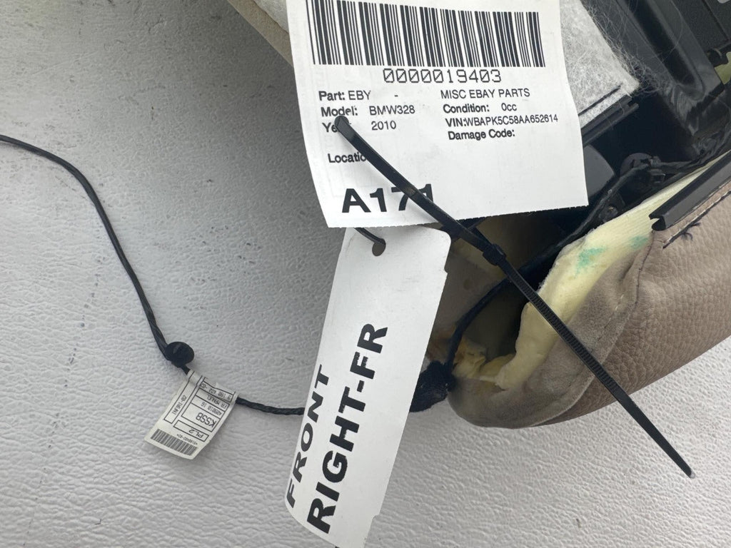 06-12 Bmw 335I 328I E90 Front Right Passenger Side Upper Seat Cushion Oem