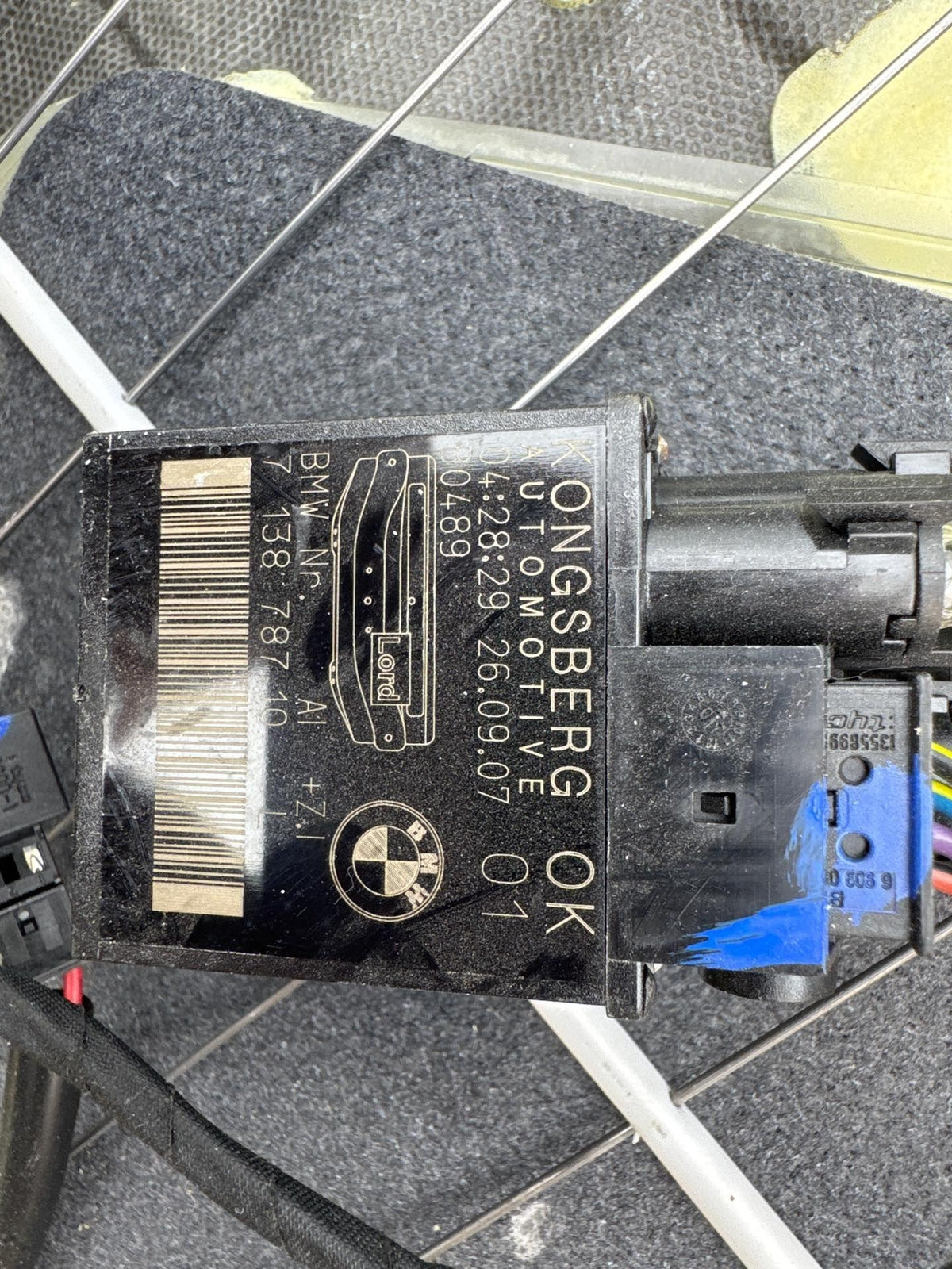 07-13 Bmw E92 335I 328I Front Left Seat Bench Upper Cushion Oem