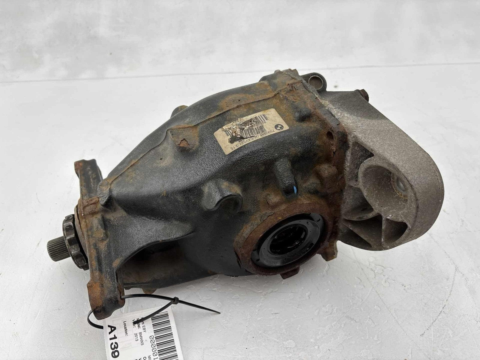 11-13 Bmw X5 Rear Axle Differential Carrier 3.15 Oem 7590911