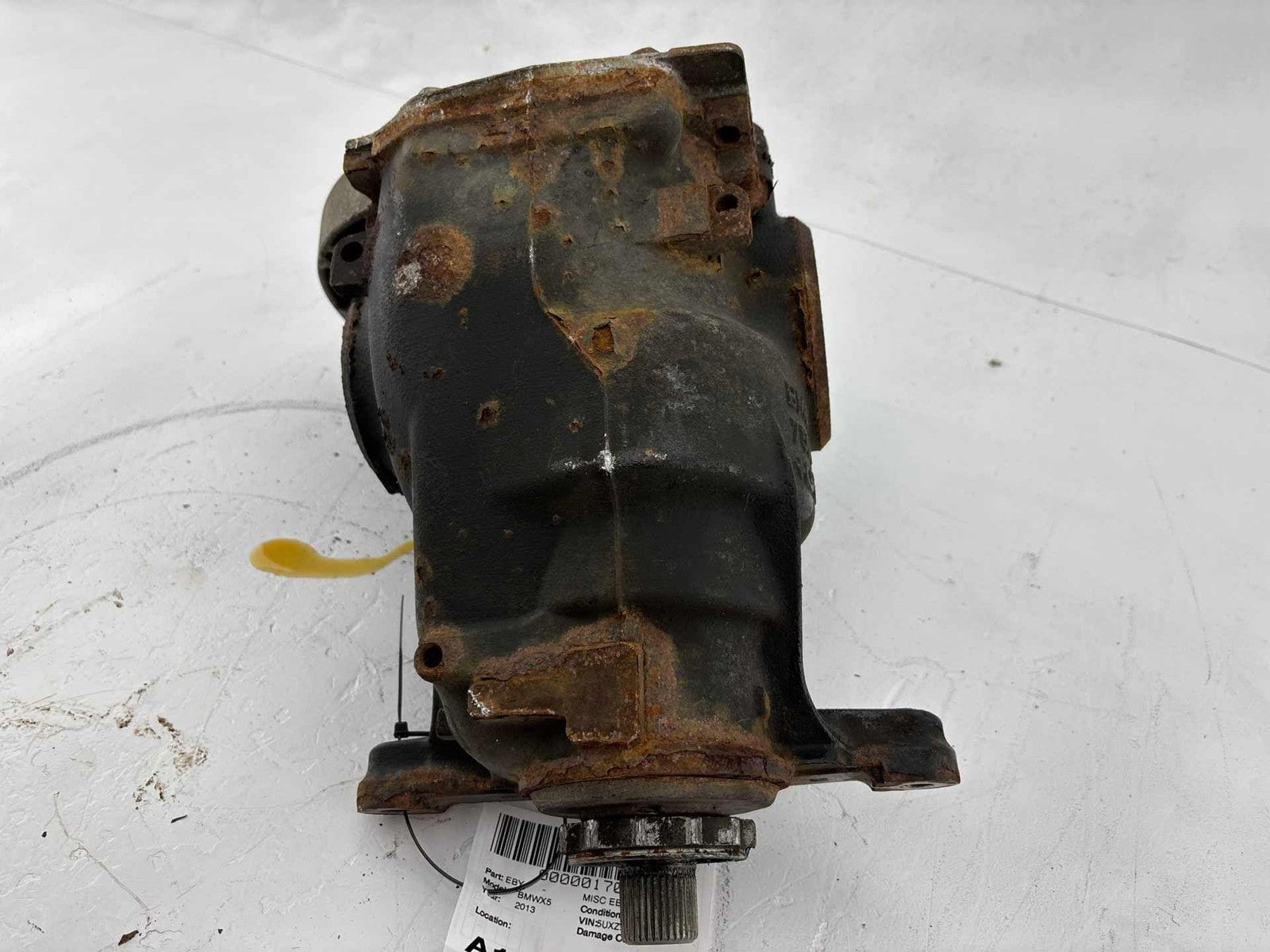 11-13 Bmw X5 Rear Axle Differential Carrier 3.15 Oem 7590911