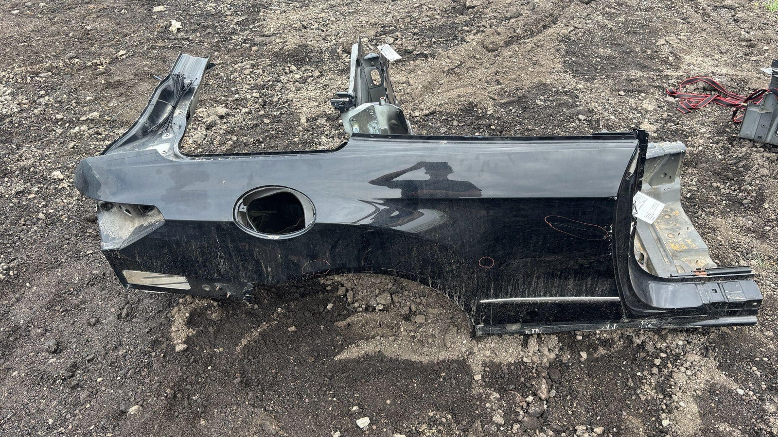 12-17 Mercedes E350 Rear Right Passenger Side Quarter Panel Body Frame Cut