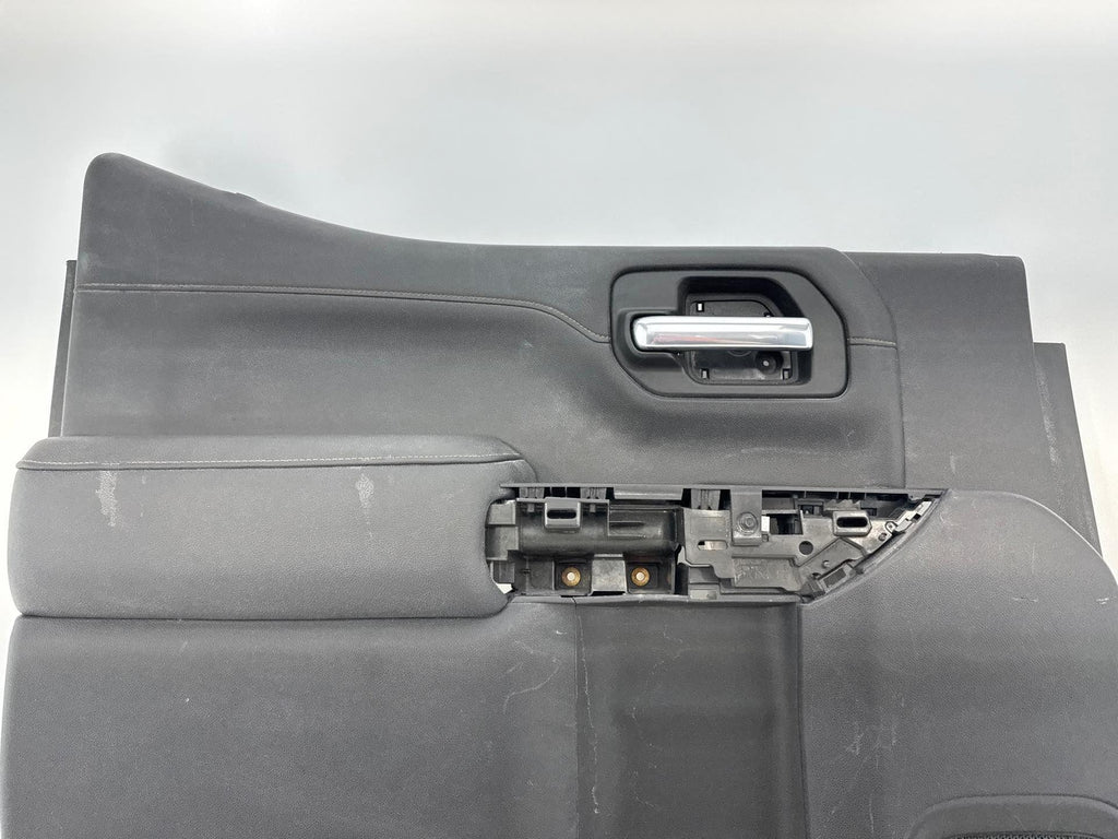 19-24 Sierra Black Rear Driver Side Left Lh Interior Door Trim Panel Oem