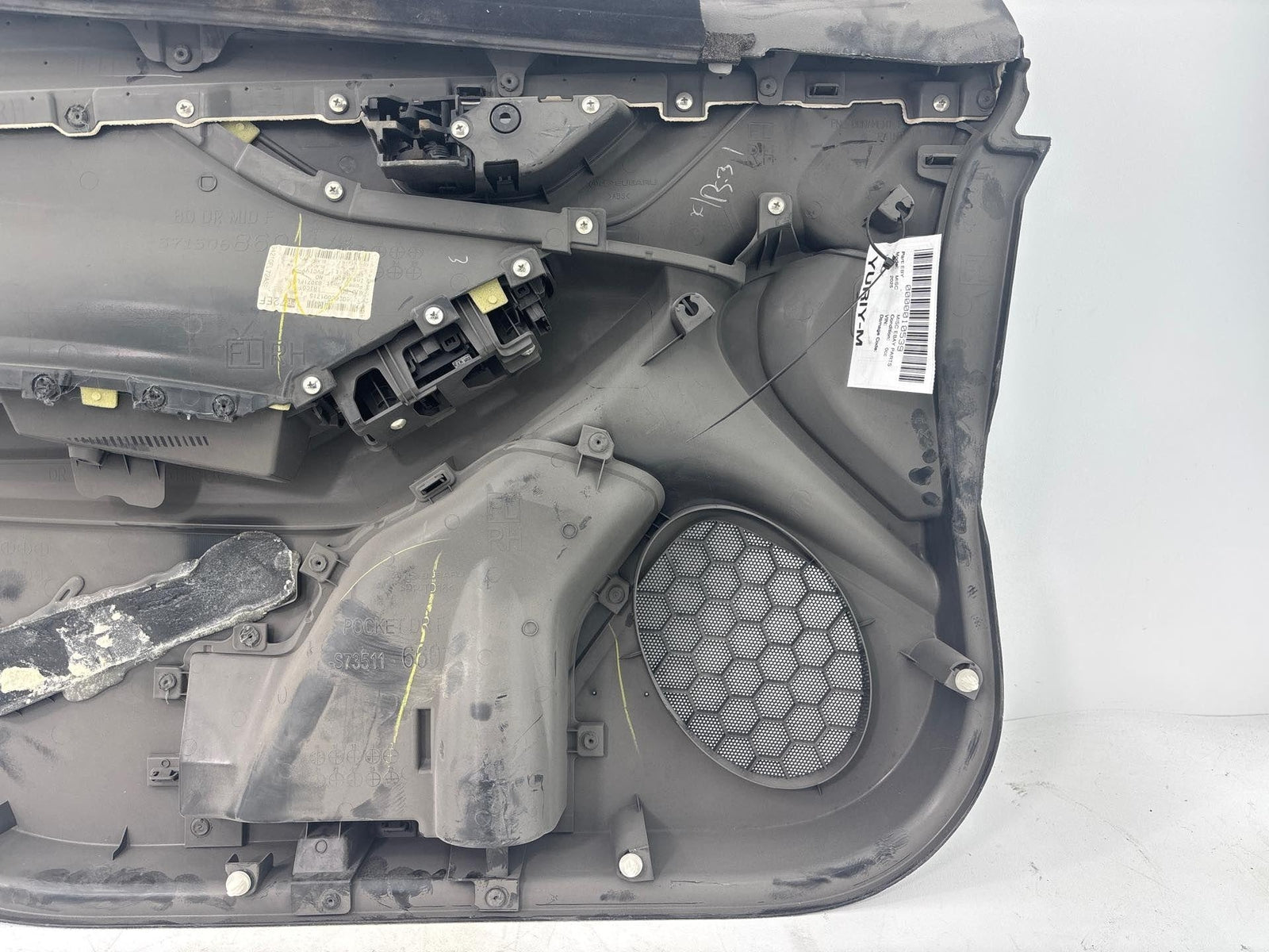 17-21 Subaru Impreza Front Door Trim Panel Right Passenger Side Beige/Black Oem