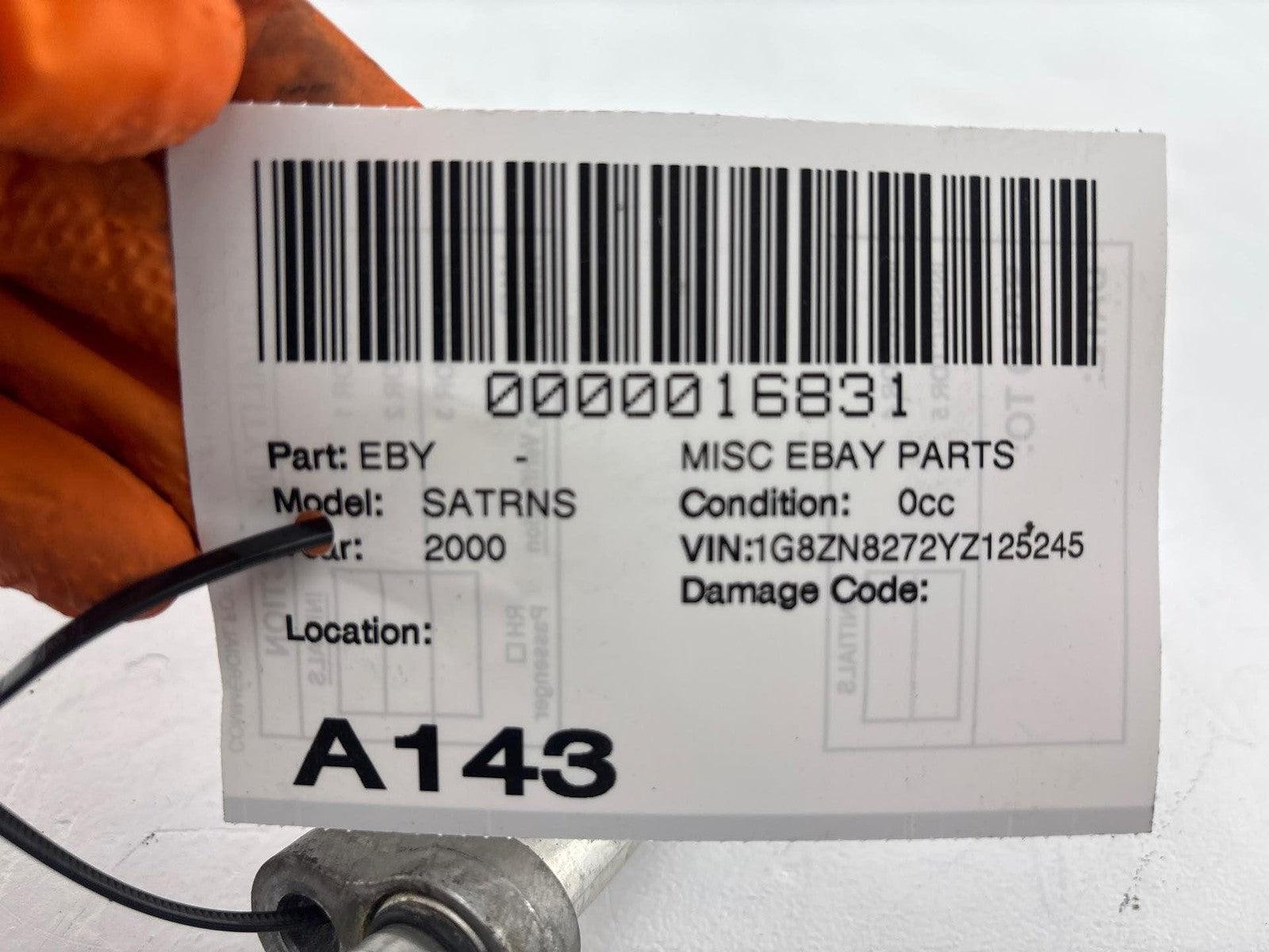 1999 - 2002 Saturn S Series Sl1 A/C Air Conditioner Refrigerant Discharge Hose