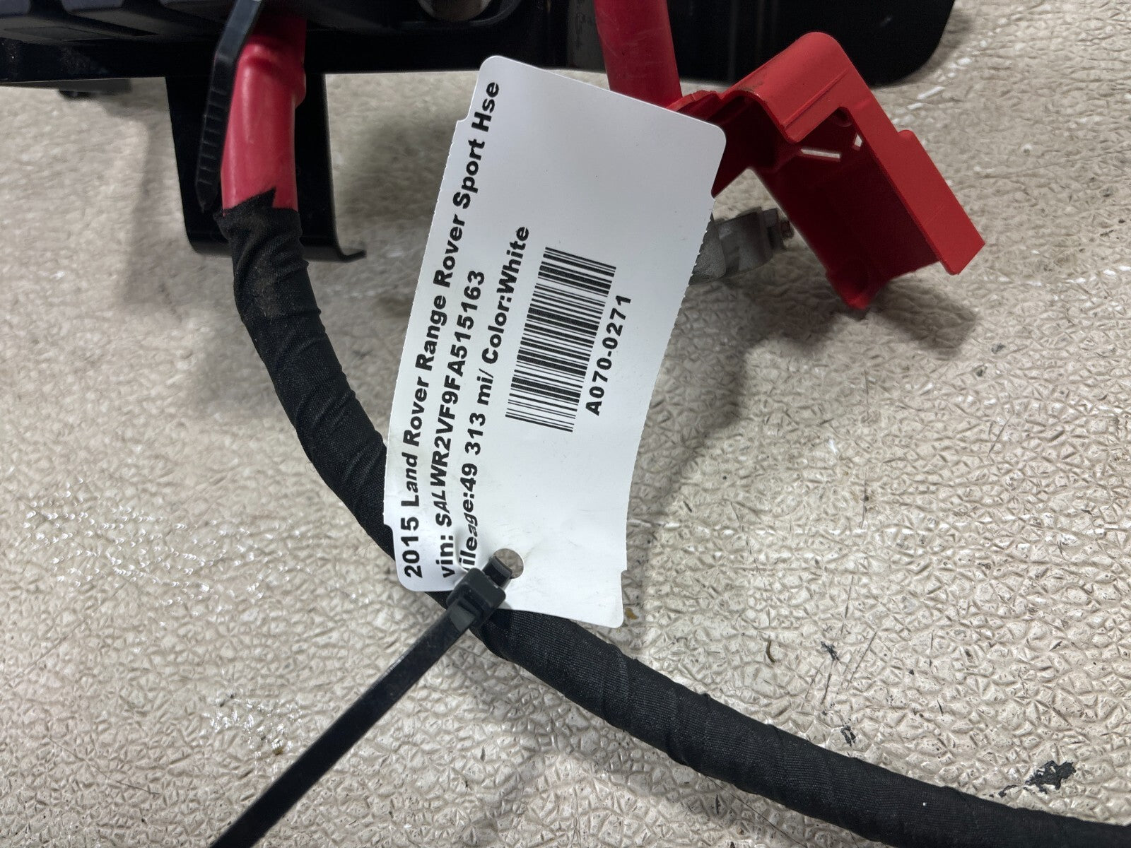 15-16 Land Range Rover Sport (L494) Positive Battery Cable Wire Line Mega Fuse