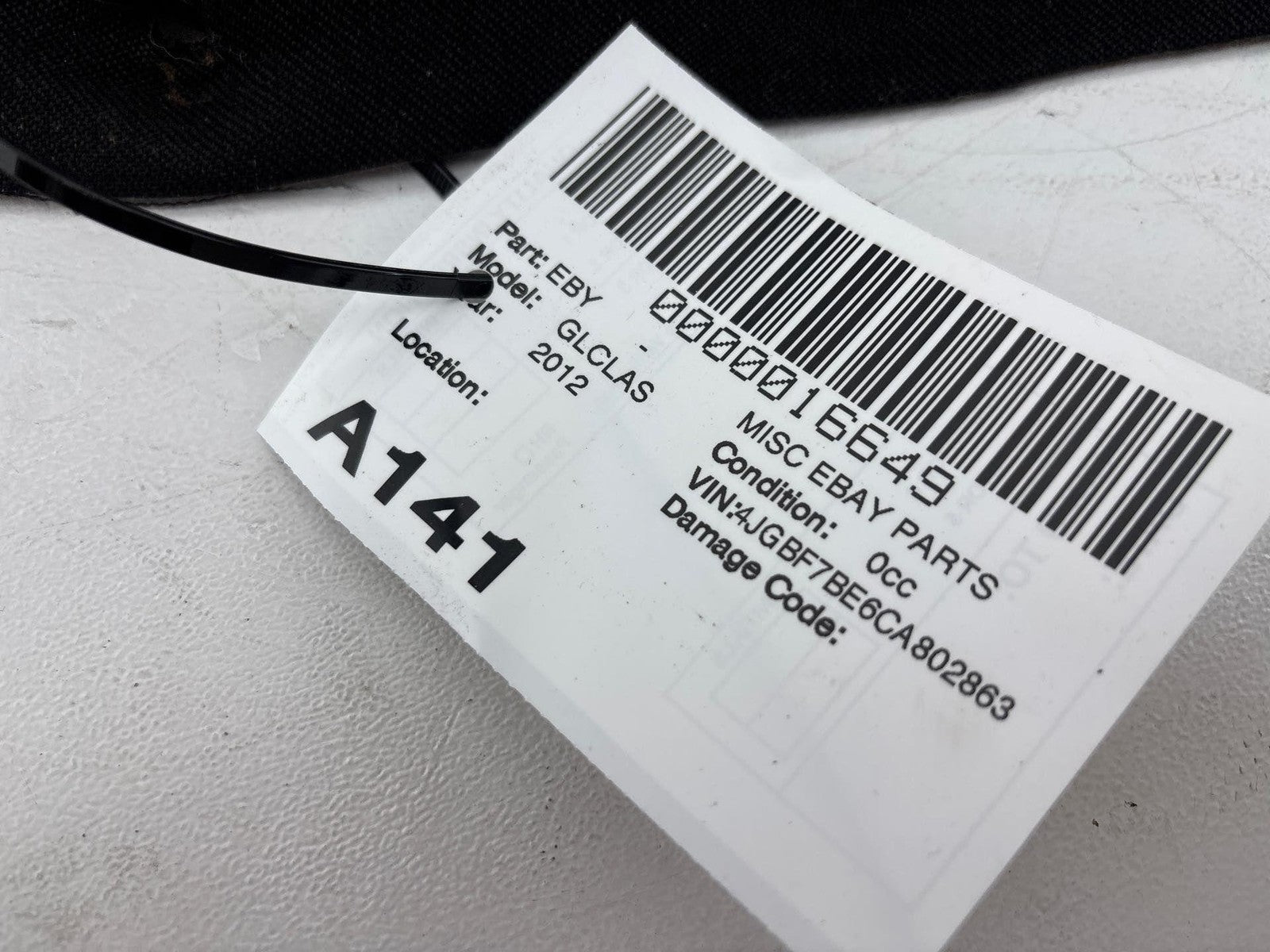 07-12 Mercedes Gl450 Front Right Upper Seat Cushion Oem