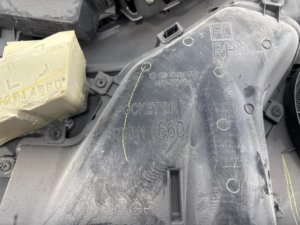 17-23 Subaru Impreza Hatchback Front Right Interior Door Panel Trim Oem