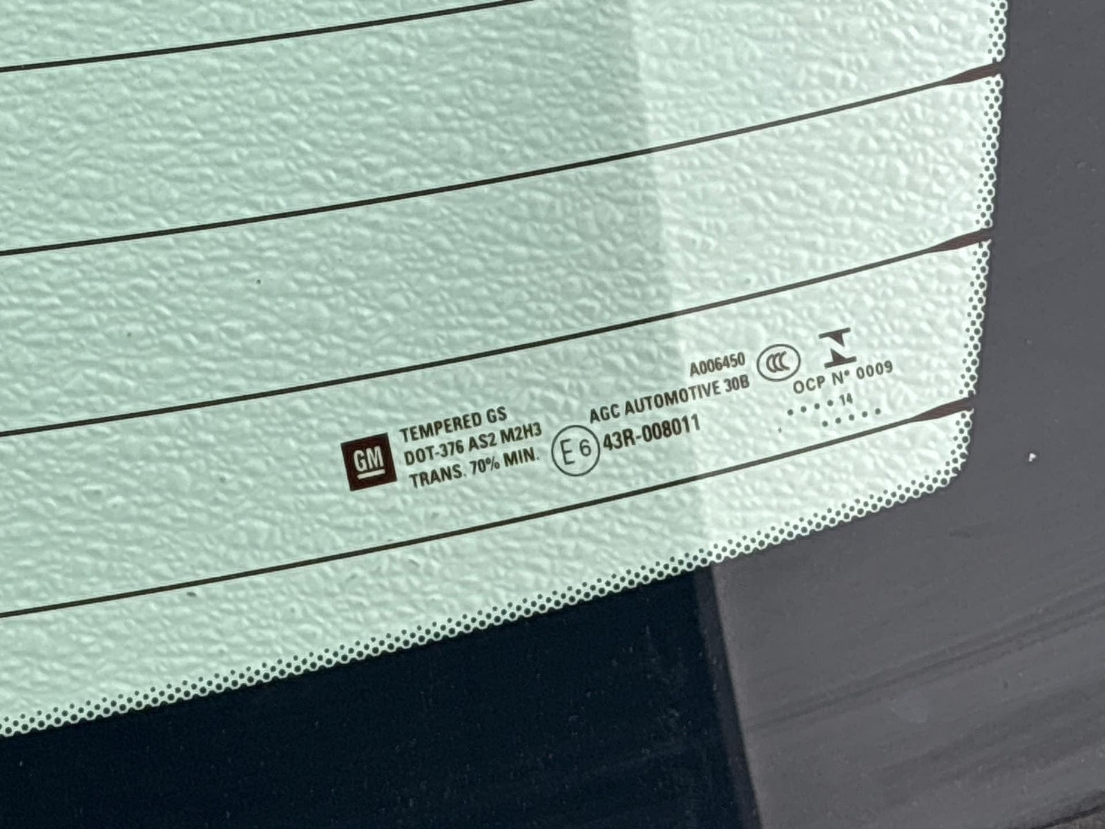 2013-2018 CADILLAC ATS Back Window Glass OEM