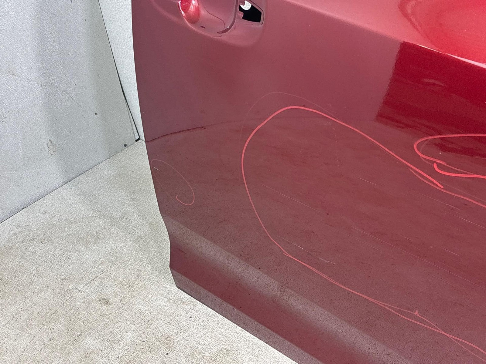 2011-2014 Toyota Sienna Front Right Passenger Door Red Oem