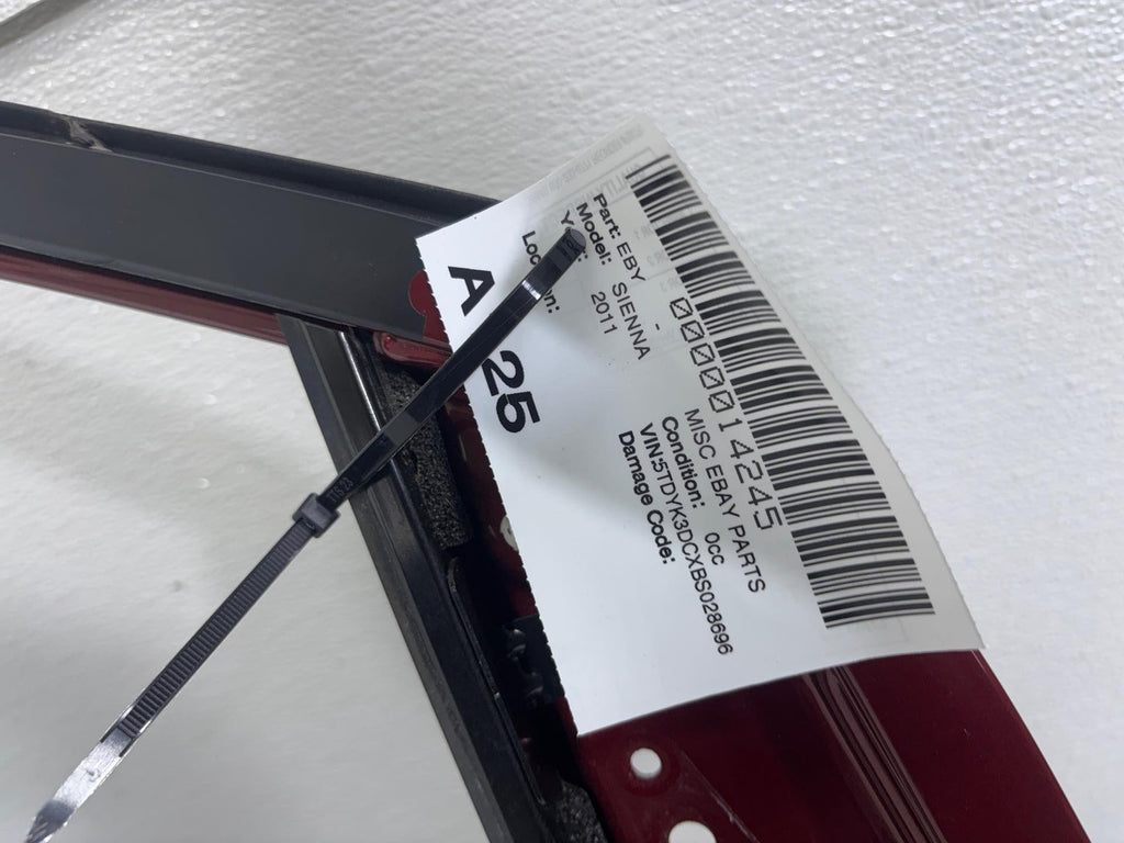 2011-2014 Toyota Sienna Front Right Passenger Door Red Oem