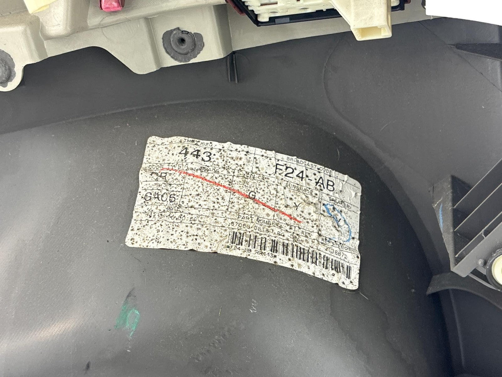 2011-2014 Toyota Sienna Rear Left Sliding Door Trim Panel Tow Tone