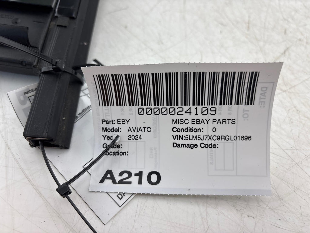 20-24 Lincoln Aviator Rear Right Door Vent Window Glass w/ Run Channel OEM