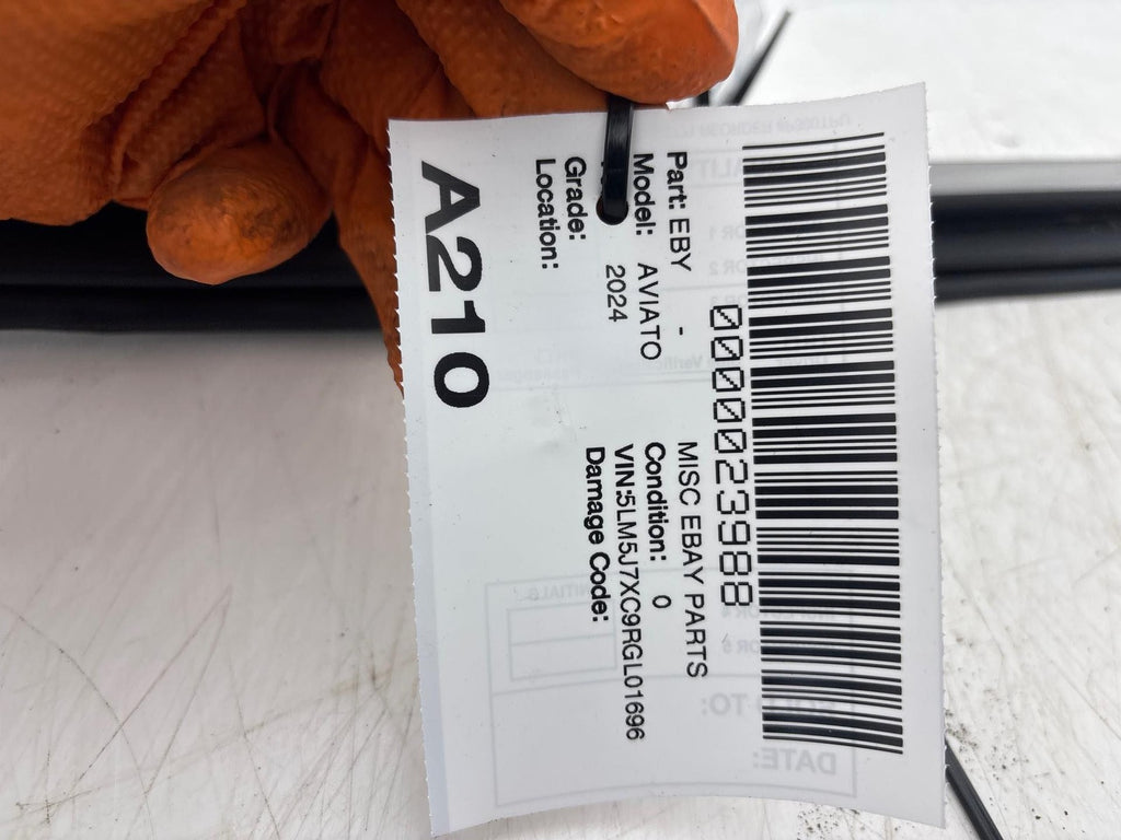 20-24 Lincoln Aviator Rear Left Door Vent Window Glass w/ Run Channel OEM