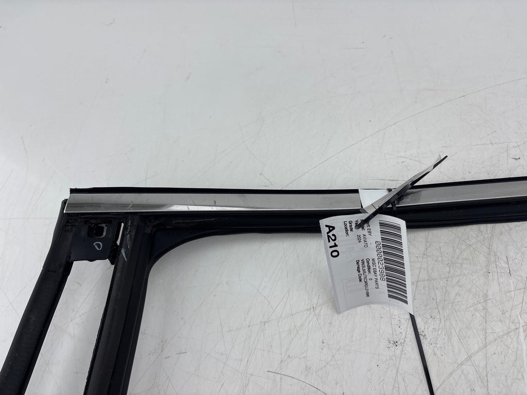 20-24 Lincoln Aviator Rear Left Door Vent Window Glass w/ Run Channel OEM