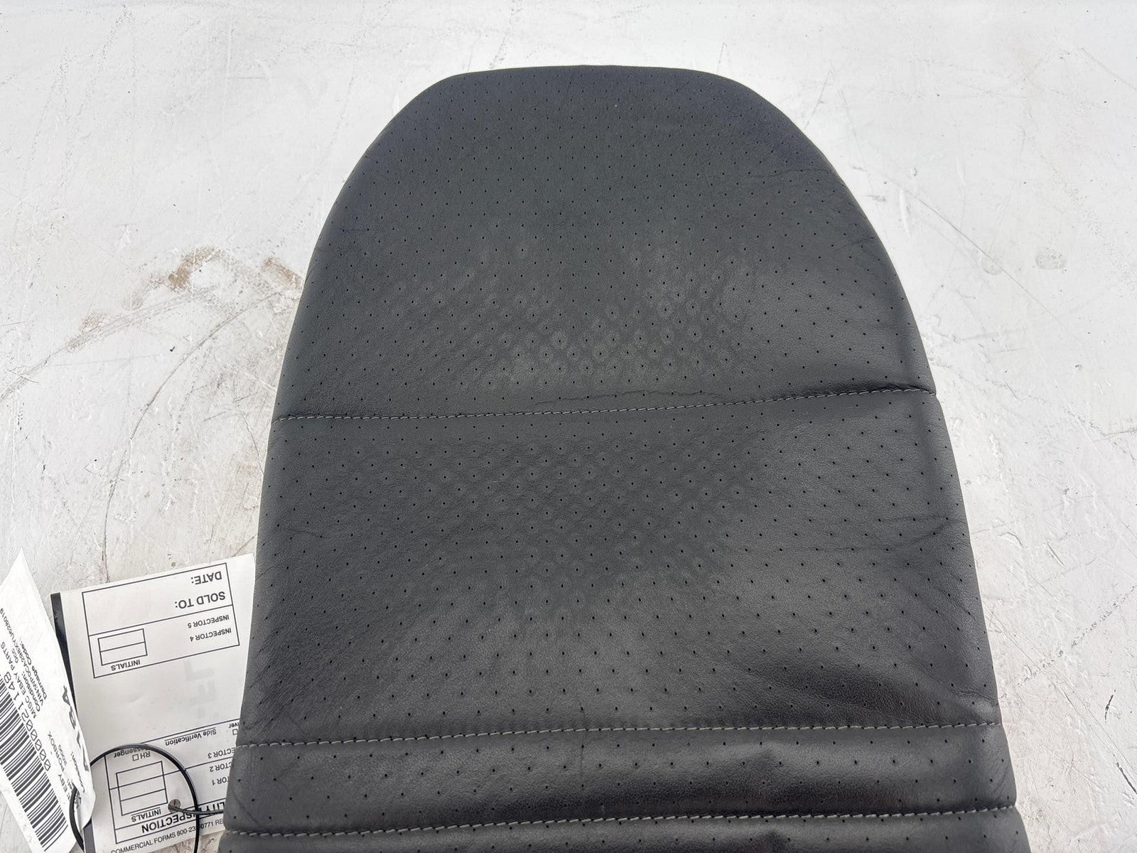 1997-2004 Porsche Boxster Front Left Side Upper Seat Backrest Cushion Black OEM