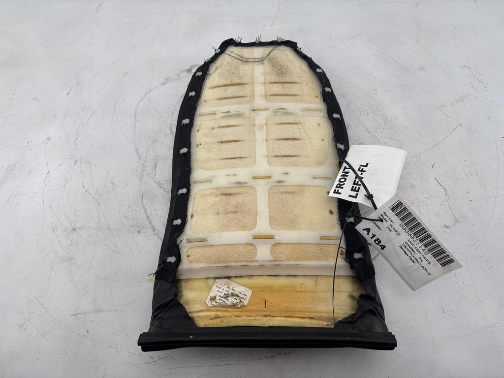1997-2004 Porsche Boxster Front Left Side Upper Seat Backrest Cushion Black OEM