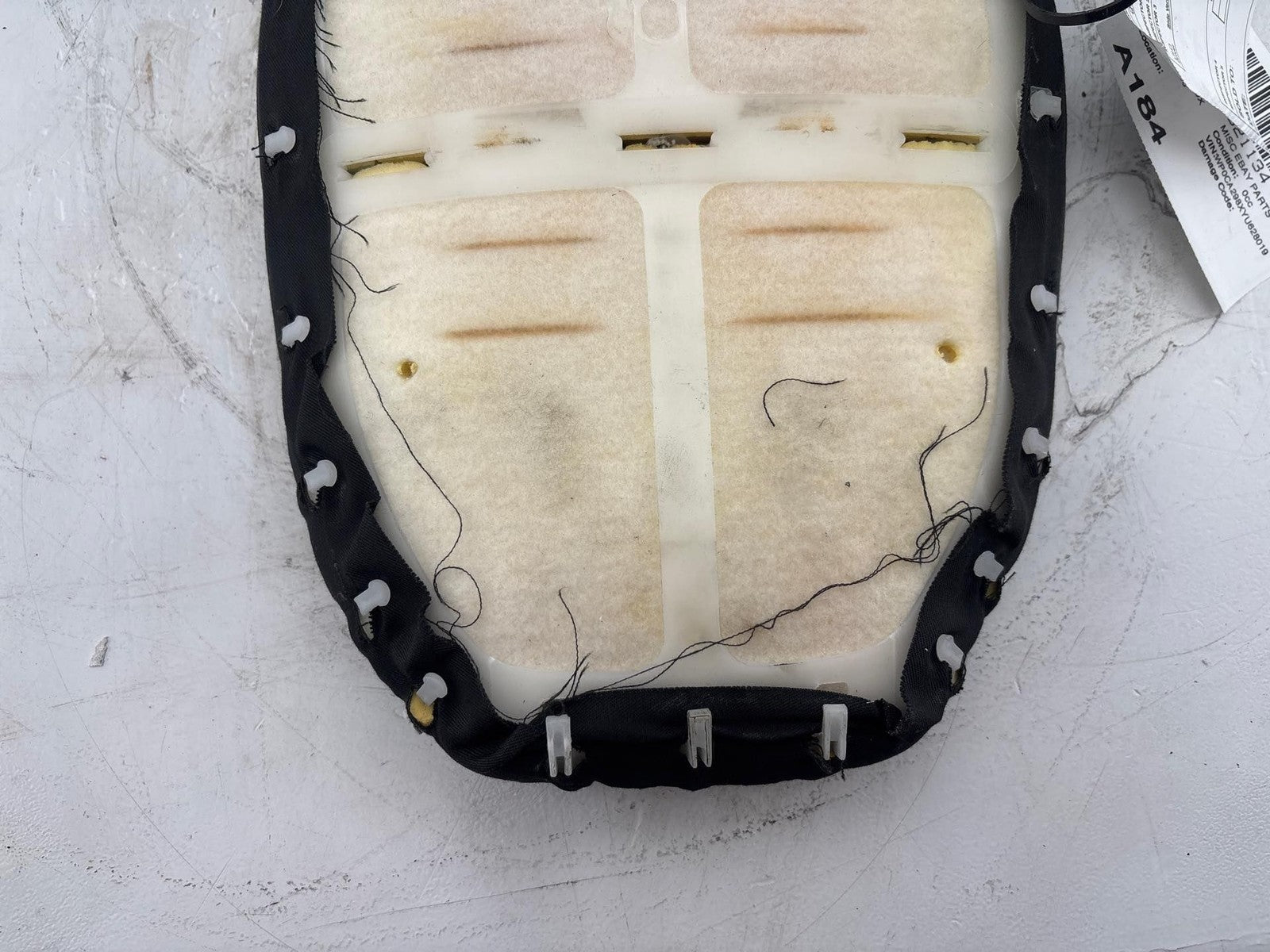 1997-2004 Porsche Boxster 986 Front Right Side Upper Seat Backrest Cushion OEM