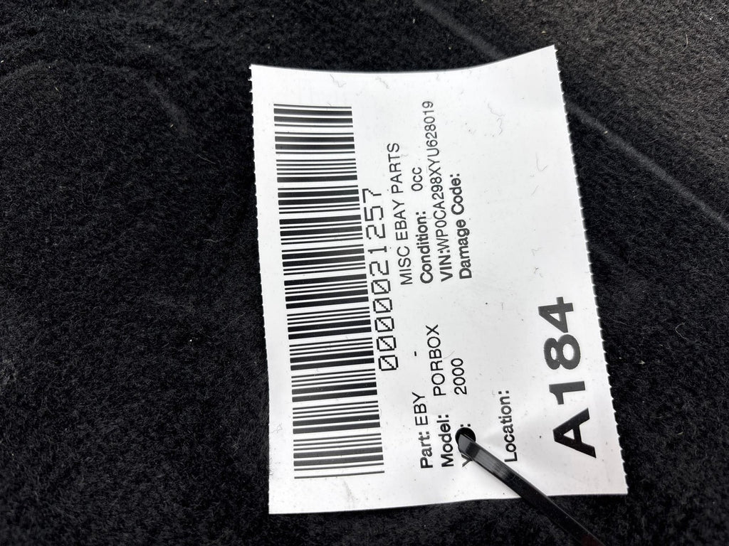 1997-2004 Porsche Boxster Engine Compartment Lining Carpet Cover OEM