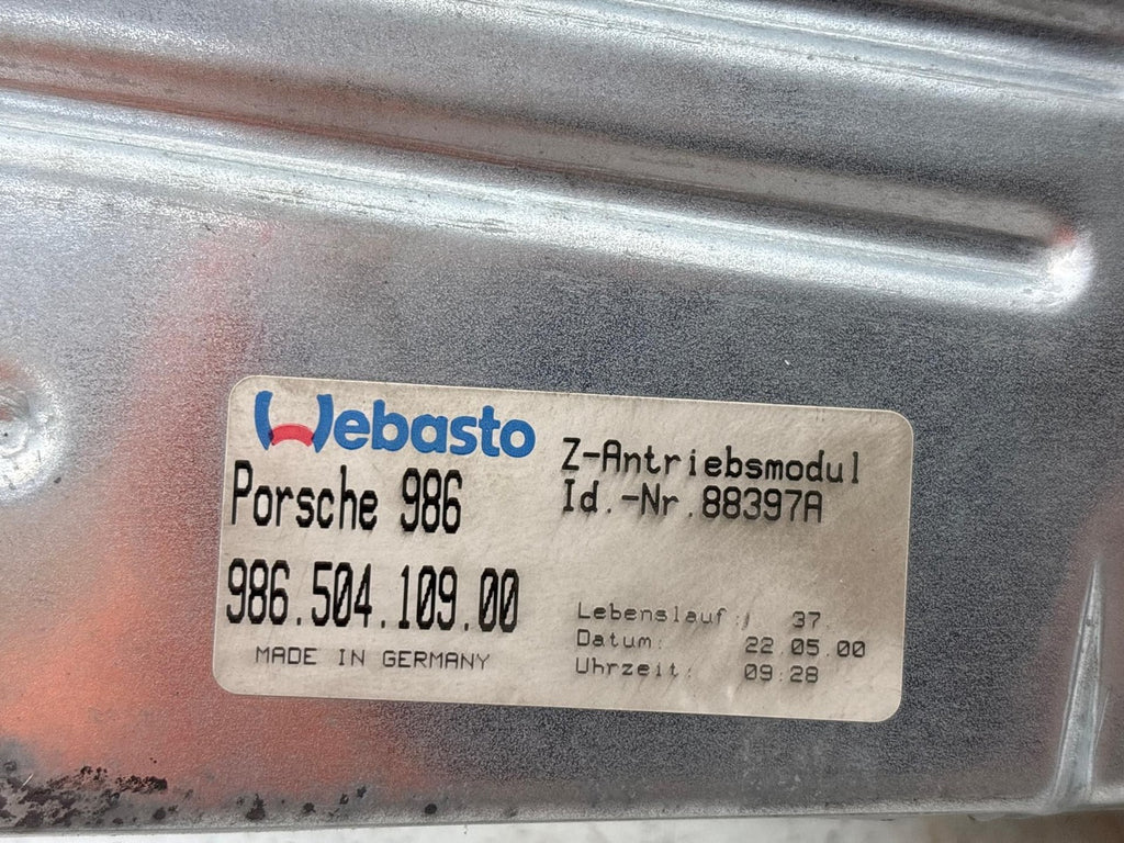 1997-2004 Porsche Boxster 986 Rear Spoiler Mechanism W/ Motor Assembly OEM