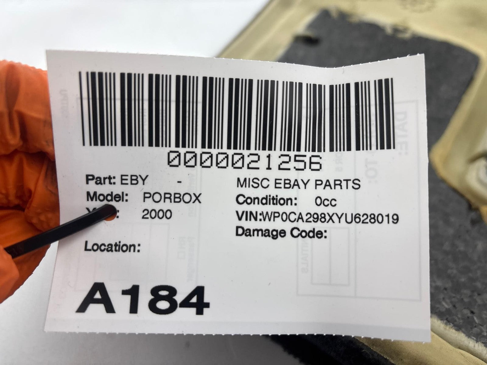 1997-2004 Porsche Boxster Rear Engine Compartment Carpet Liner Trim Cover OEM