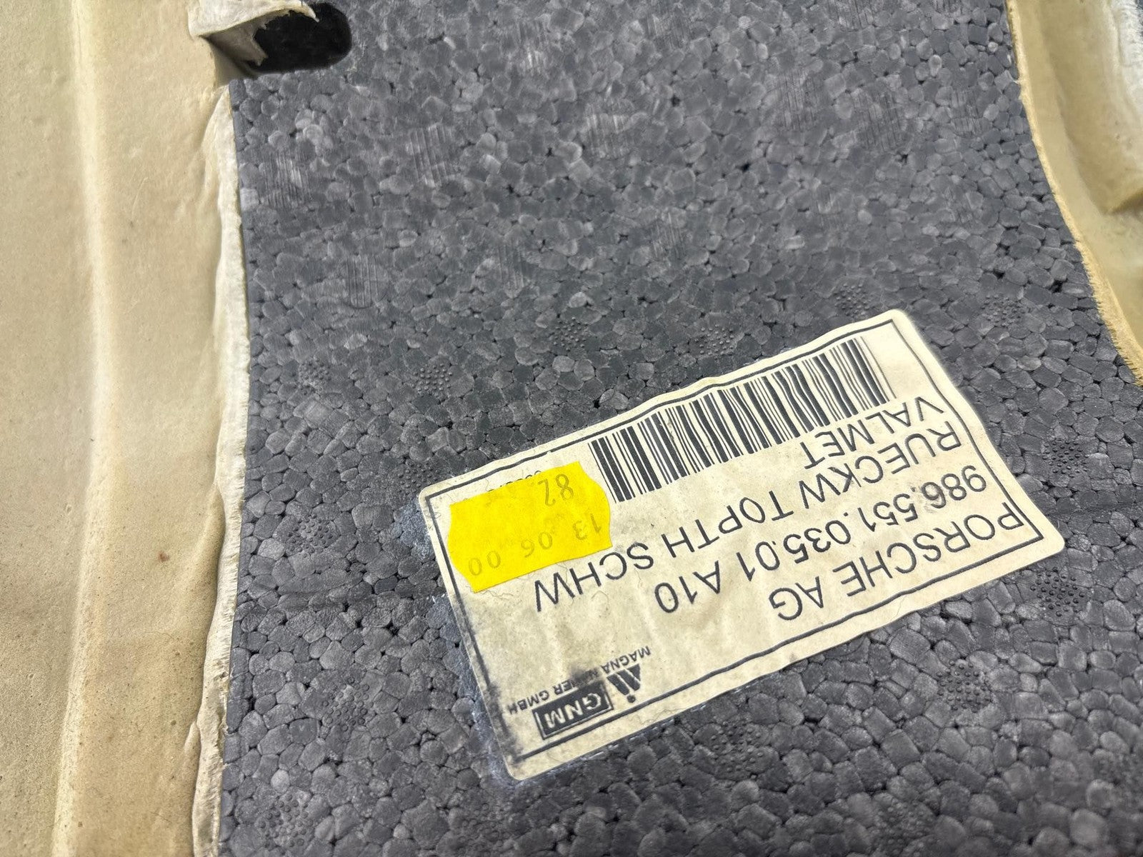 1997-2004 Porsche Boxster Rear Engine Compartment Carpet Liner Trim Cover OEM