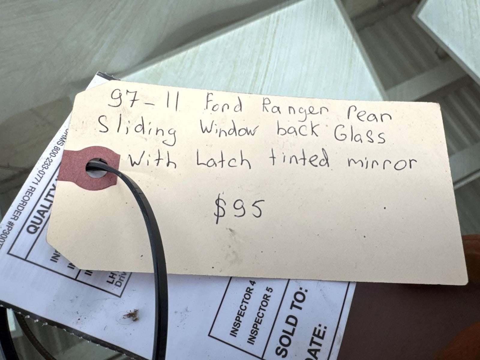 1983-1997 FORD RANGER REGULAR CAB SLIDING GLASS OEM