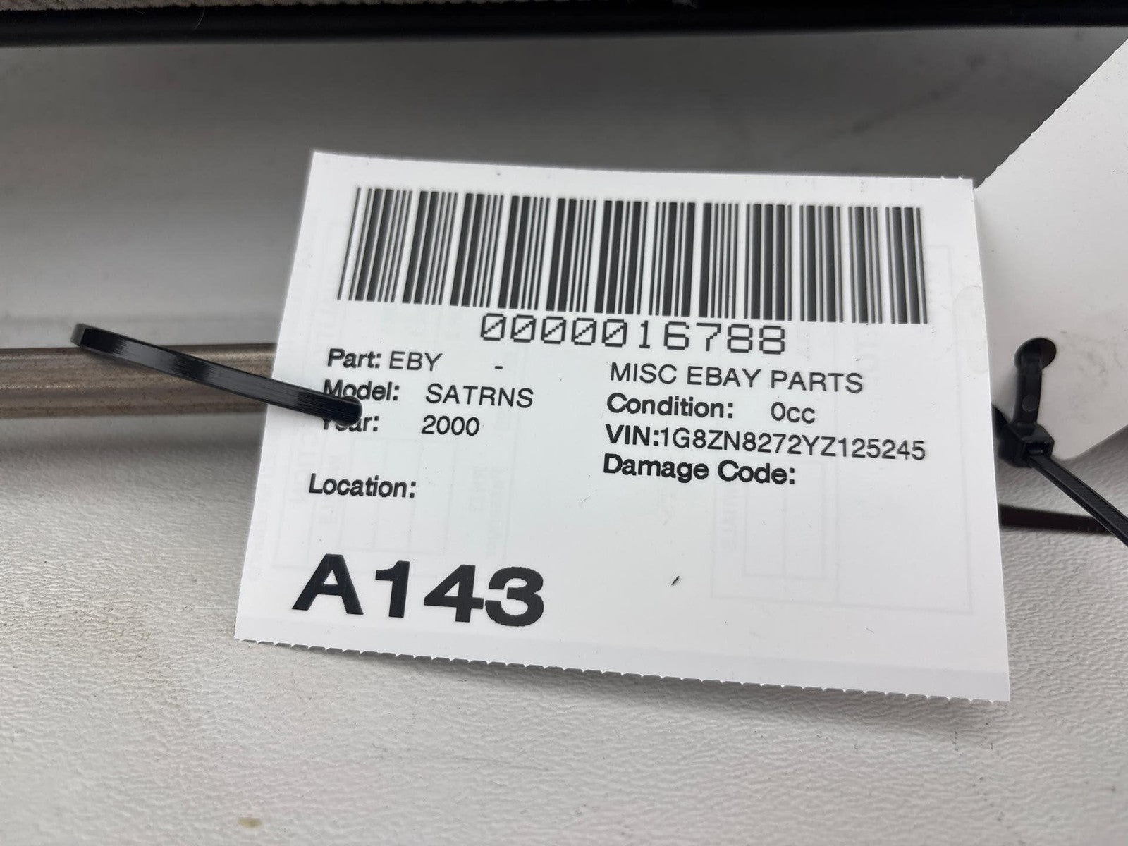 00-02 Saturn Sw2 Front Passenger Side Upper Seat Cushion